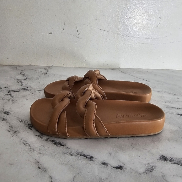 Madewell Brown Braided Slide Sandals 6 NEW - Picture 5 of 7